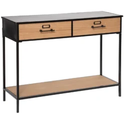 Tavolino 2 cassetti 112x84,5x38 cm Baris