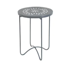 Tavolino portavaso in ferro 38 cm antracite