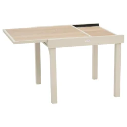 Tavolo da giardino allungabile 90 180x90x75,5 cm - Piazza argilla