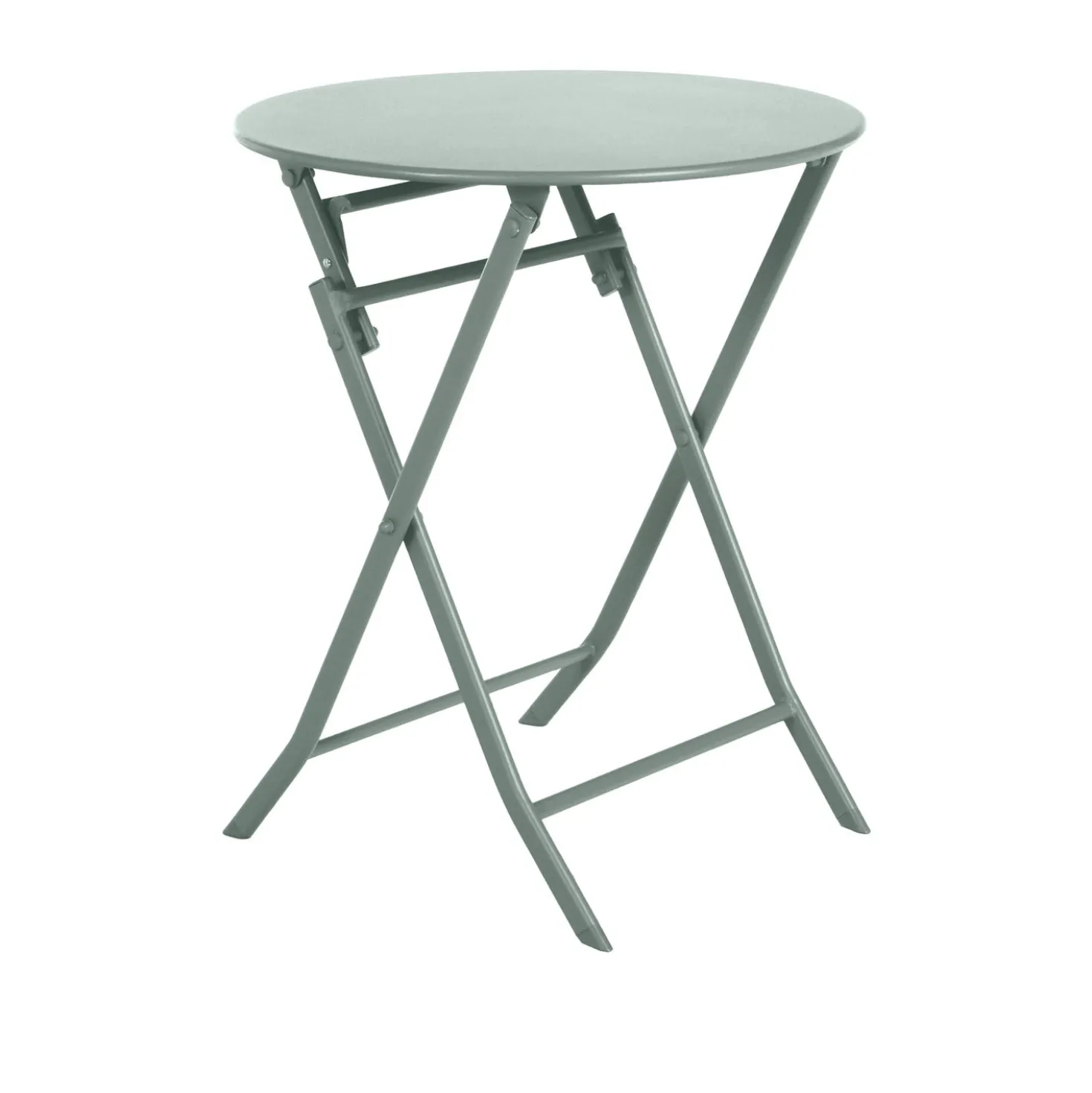 Tavolo da giardino pieghevole tondo 60 cm verde oliva Greensboro
