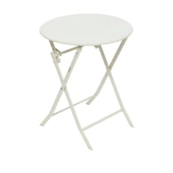 Tavolo da giardino pieghevole tondo 60x71 cm argilla Greensboro