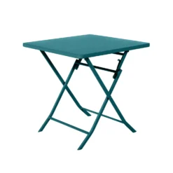 Tavolo da giardino pieghevole 71x70x70 cm Greensboro blu