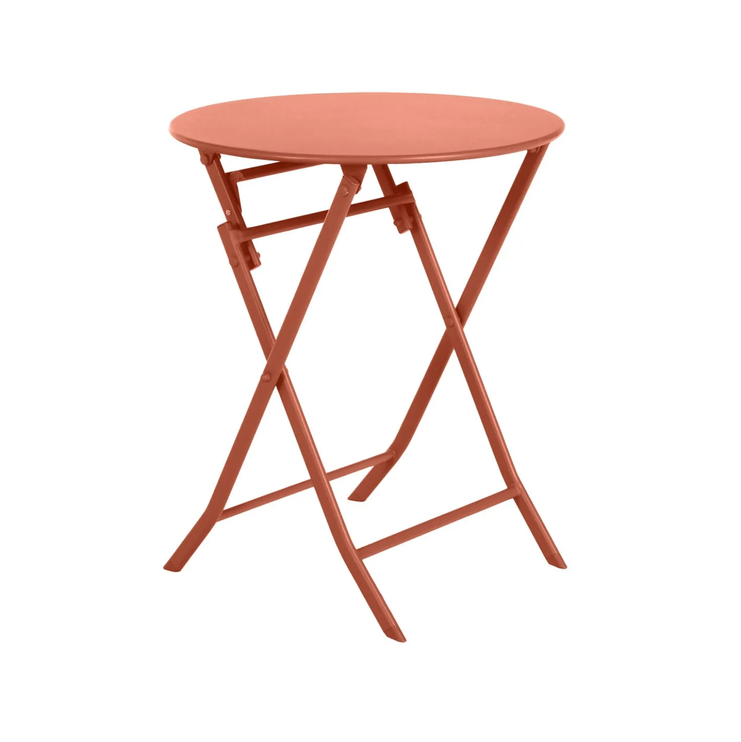 Tavolo da giardino tondo 60x71 cm Greensboro rosso ambra