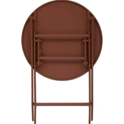 Tavolo da giardino 60x71 cm pieghevole mogano Greensboro
