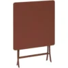 Tavolo da giardino 70x70x71 cm pieghevole mogano Greensboro