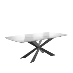 Tavolo da pranzo 200x90x76 cm effetto marmo Marble Tomasucci