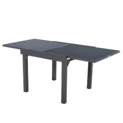 Tavolo estensibile in alluminio, da 90/180X90X75 cm