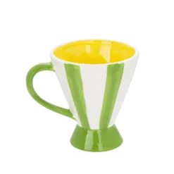 Tazza arance righe verdi 230 ml Florafruit ceramica