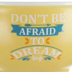 Tazza bolo scritta 800 ml in porcellana giallo opaco