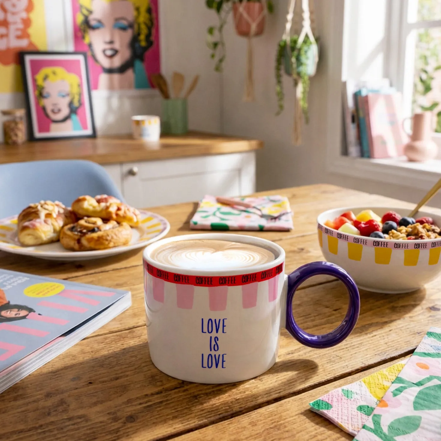 Tazza ceramica Love is Love 360 ml Color Bloom