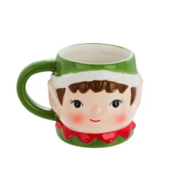 Tazza Elfo Natale in ceramica