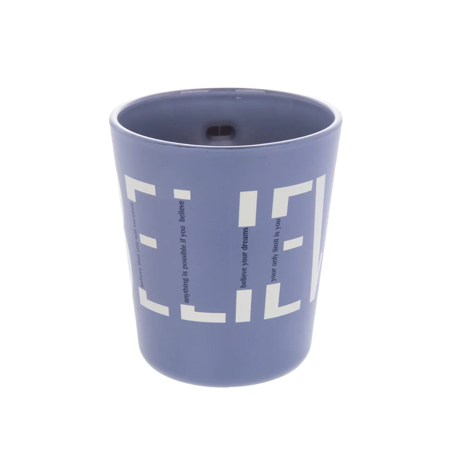 Tazza in vetro 370 ml scritta Believe Glassy