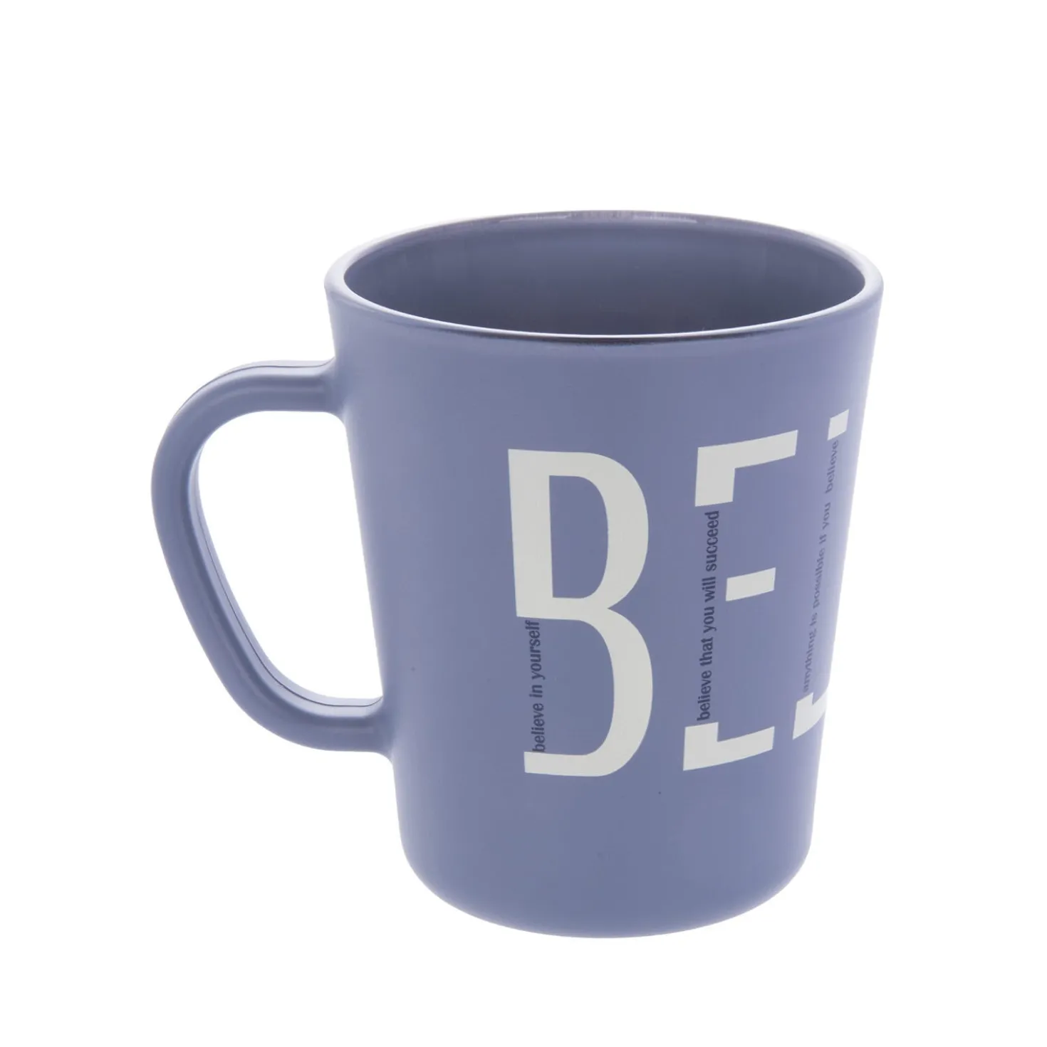 Tazza in vetro 370 ml scritta Believe Glassy