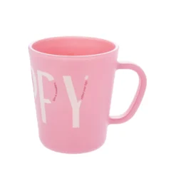 Tazza in vetro 370 ml scritta Happy Glassy