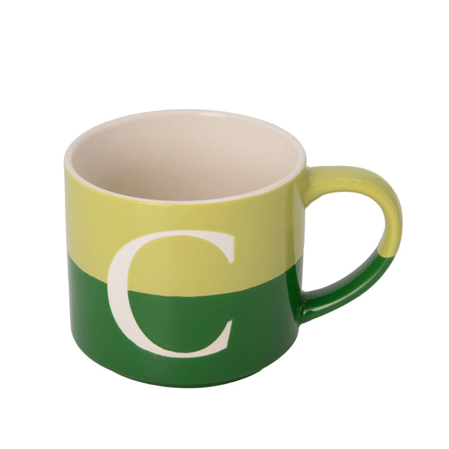 Tazza lettera C verde 400 ml Blend Collection