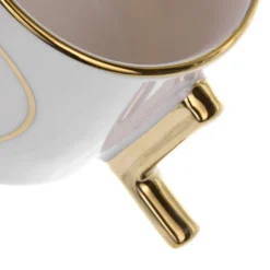Tazza lettera L con manico oro 360 ml