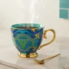 Tazza lettera V porcellana 450 ml Royal Garden