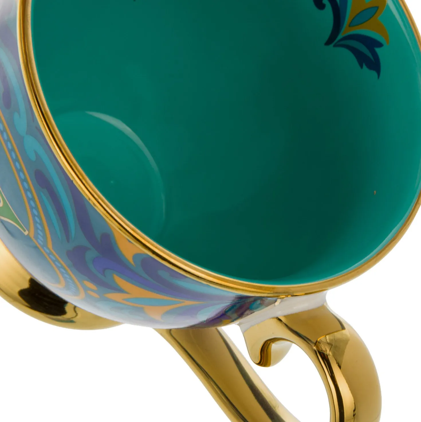 Tazza lettera V porcellana 450 ml Royal Garden