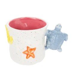 Tazza 490 ml manico tartaruga ceramica