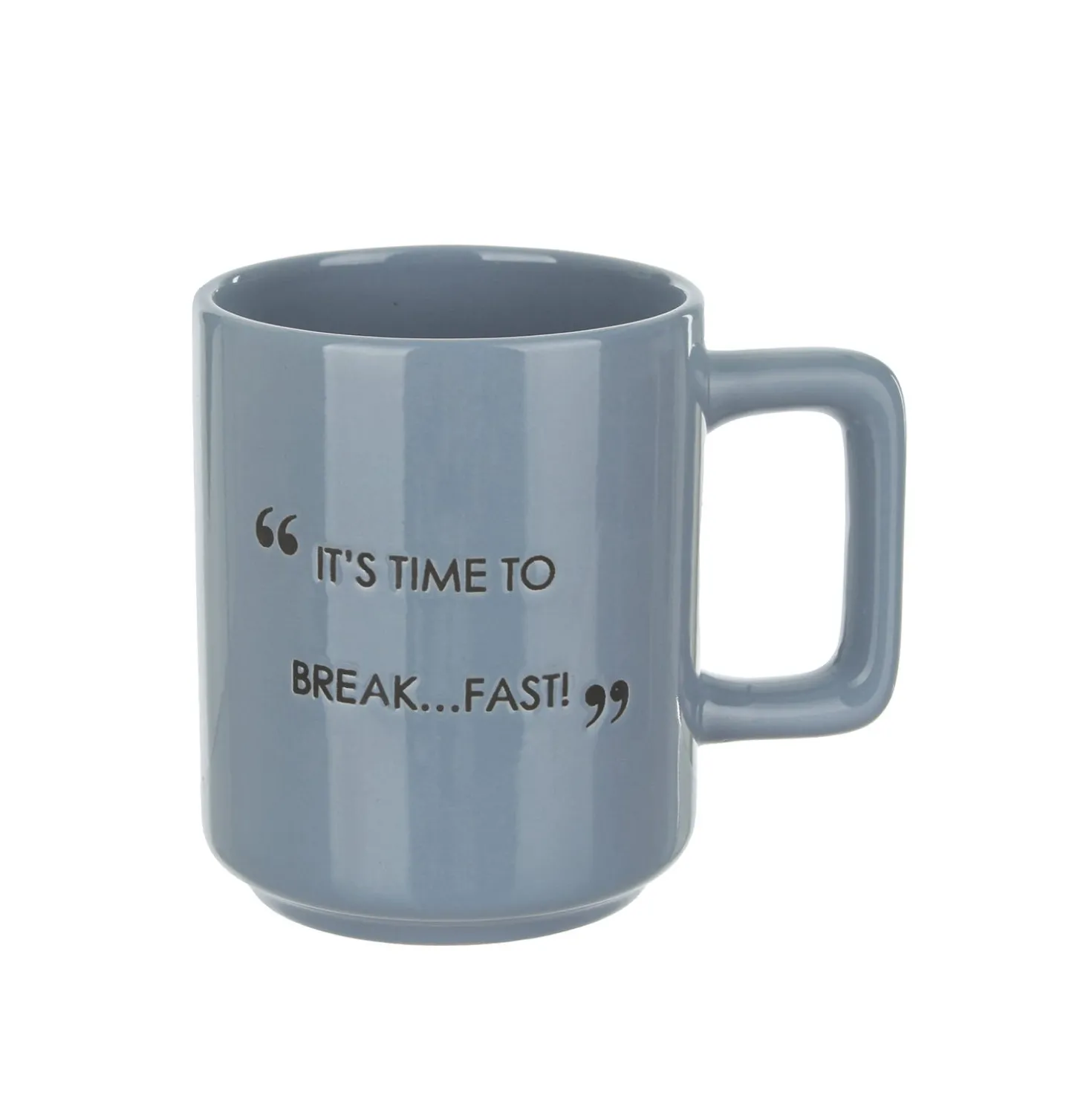 Tazza mug blu 320 ml con scritta Quotes