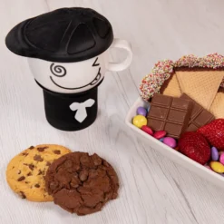 Tazza Mug con emoticon e coperchio