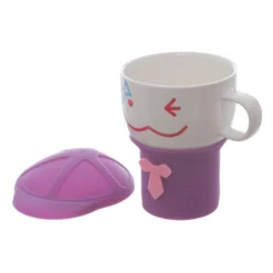 Tazza Mug con emoticon e coperchio