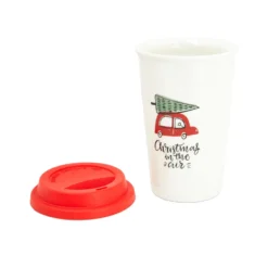 Tazza natalizia 300 ml coperchio Christmas in the air