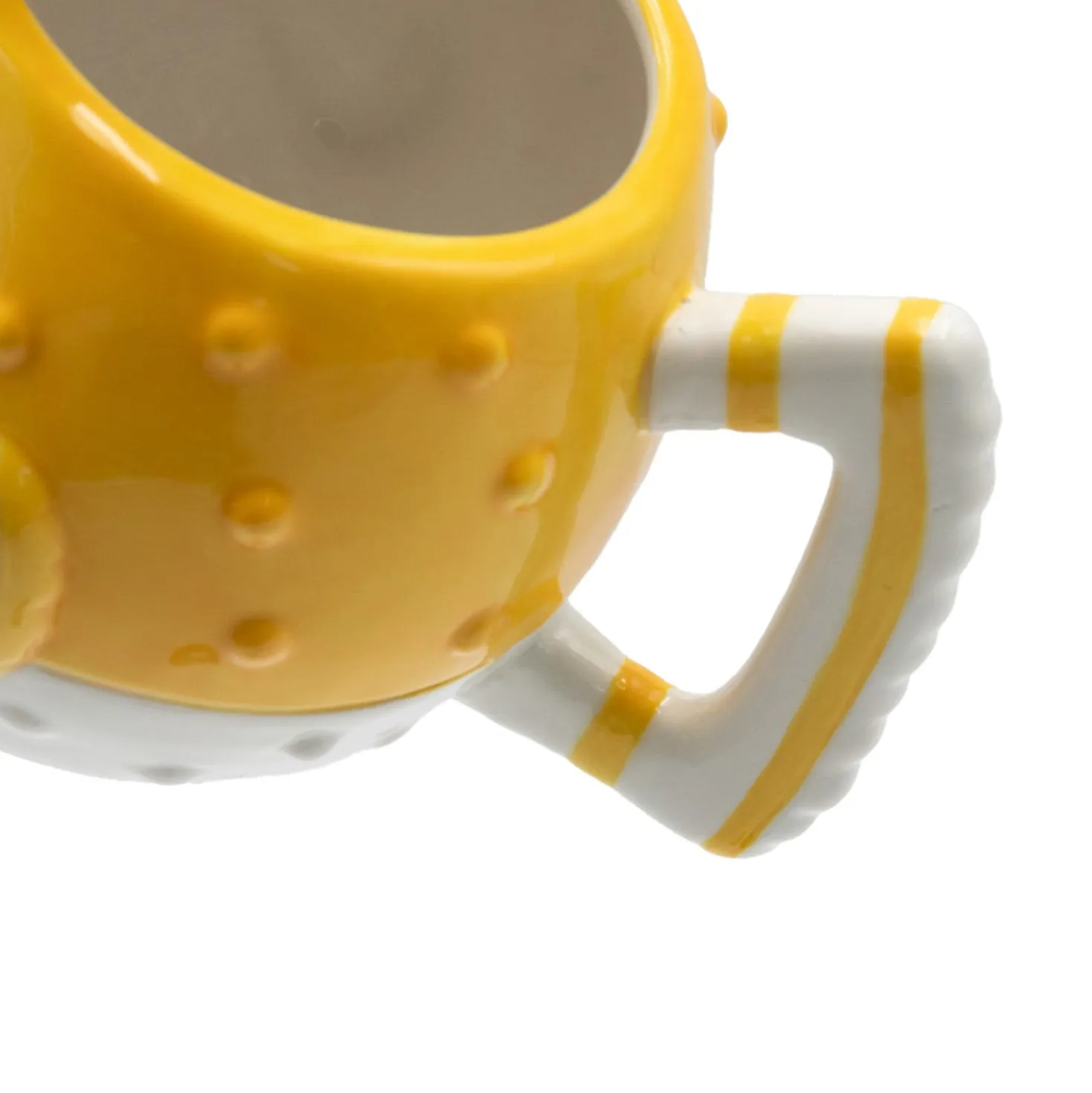 Tazza natalizia pesce pagliaccio giallo 600 ml ceramica