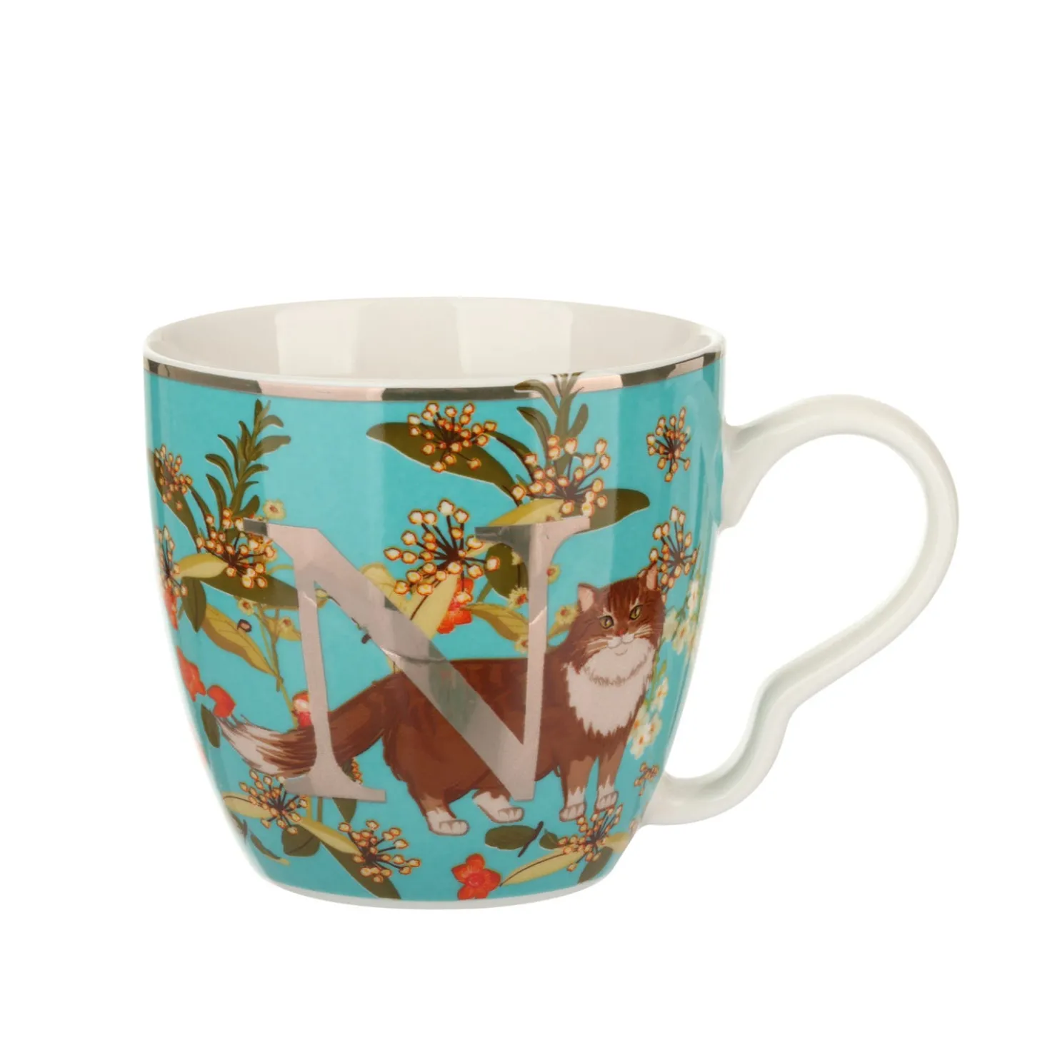 Tazza porcellana Lettera N 48cl