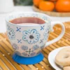 Tazza tè decoro azzurro in New Bone China, 450 ml