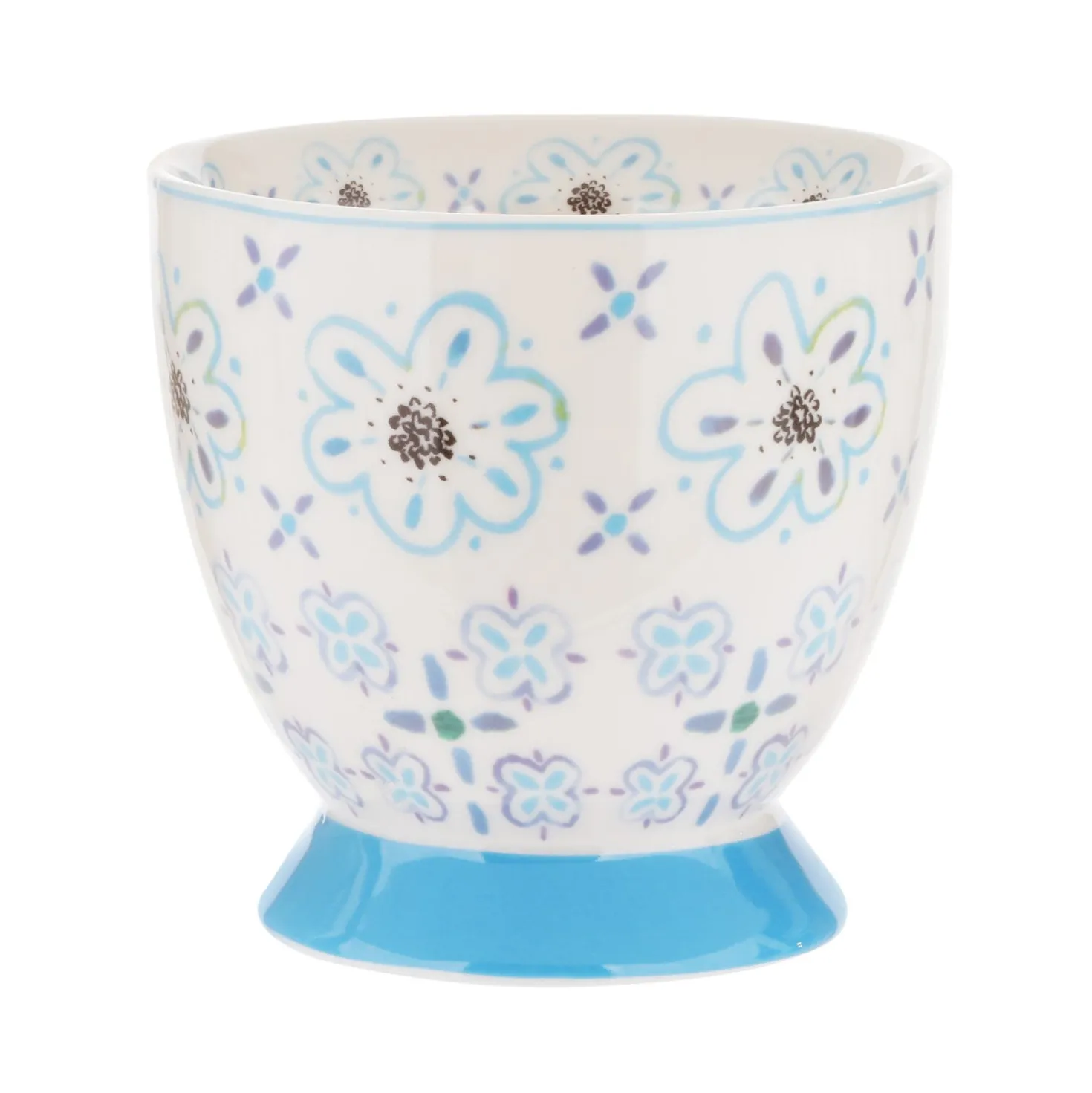 Tazza tè decoro azzurro in New Bone China, 450 ml