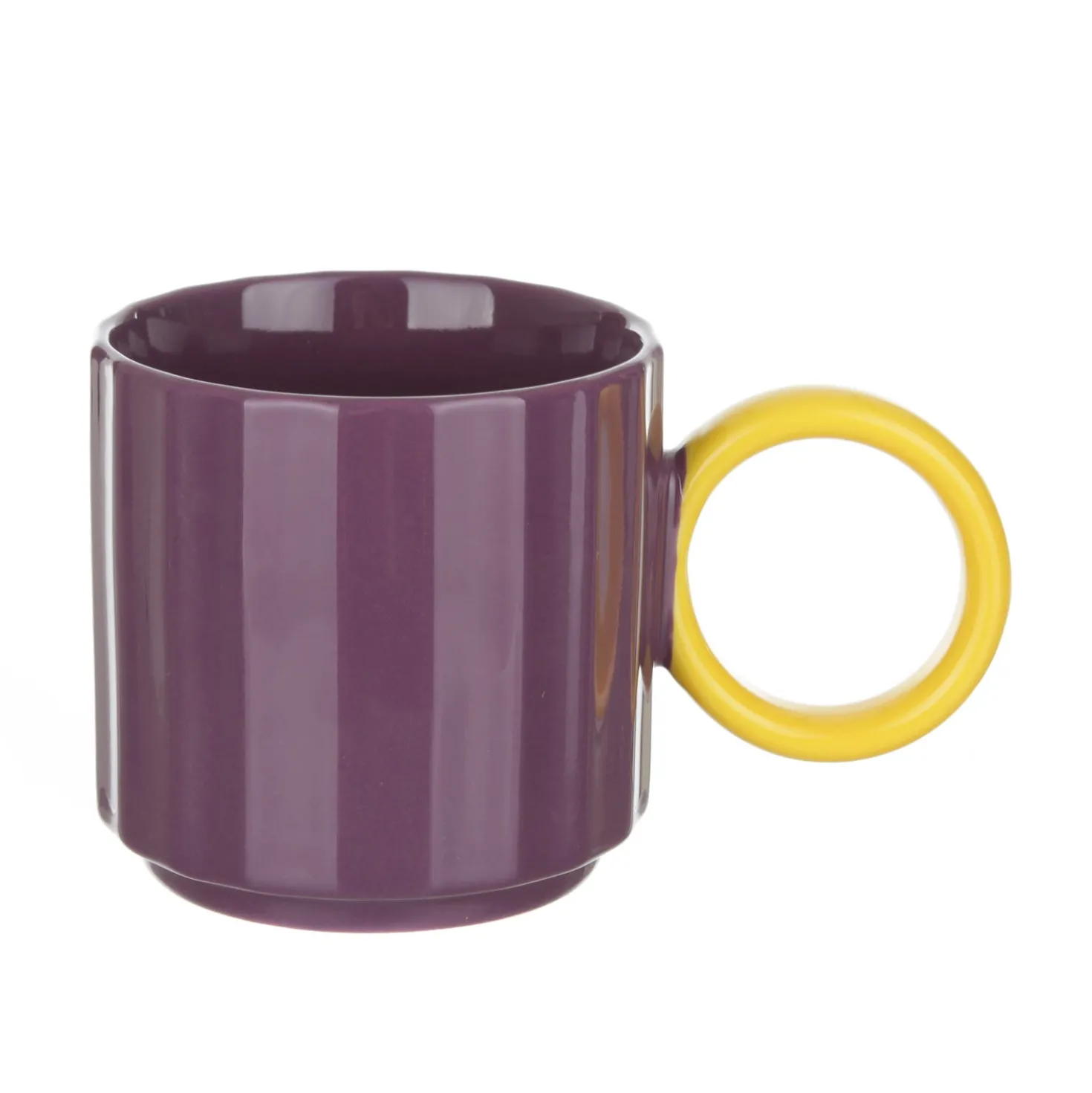 Tazza viola in porcellana 360 ml Handly