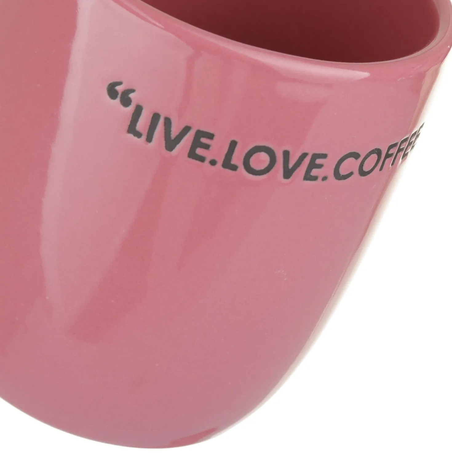 Tazzina caffè con piattino malva con scritta 135 ml
