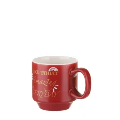 Tazzina caffè 90 ml scritta rossa
