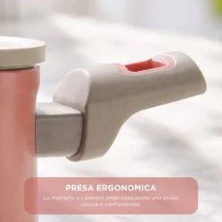 Tegame 26 cm antiaderente ceramico Koral con coperchio