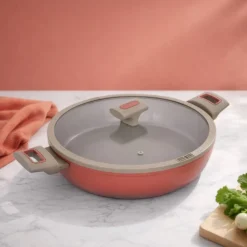 Tegame 28 cm antiaderente ceramico Koral con coperchio