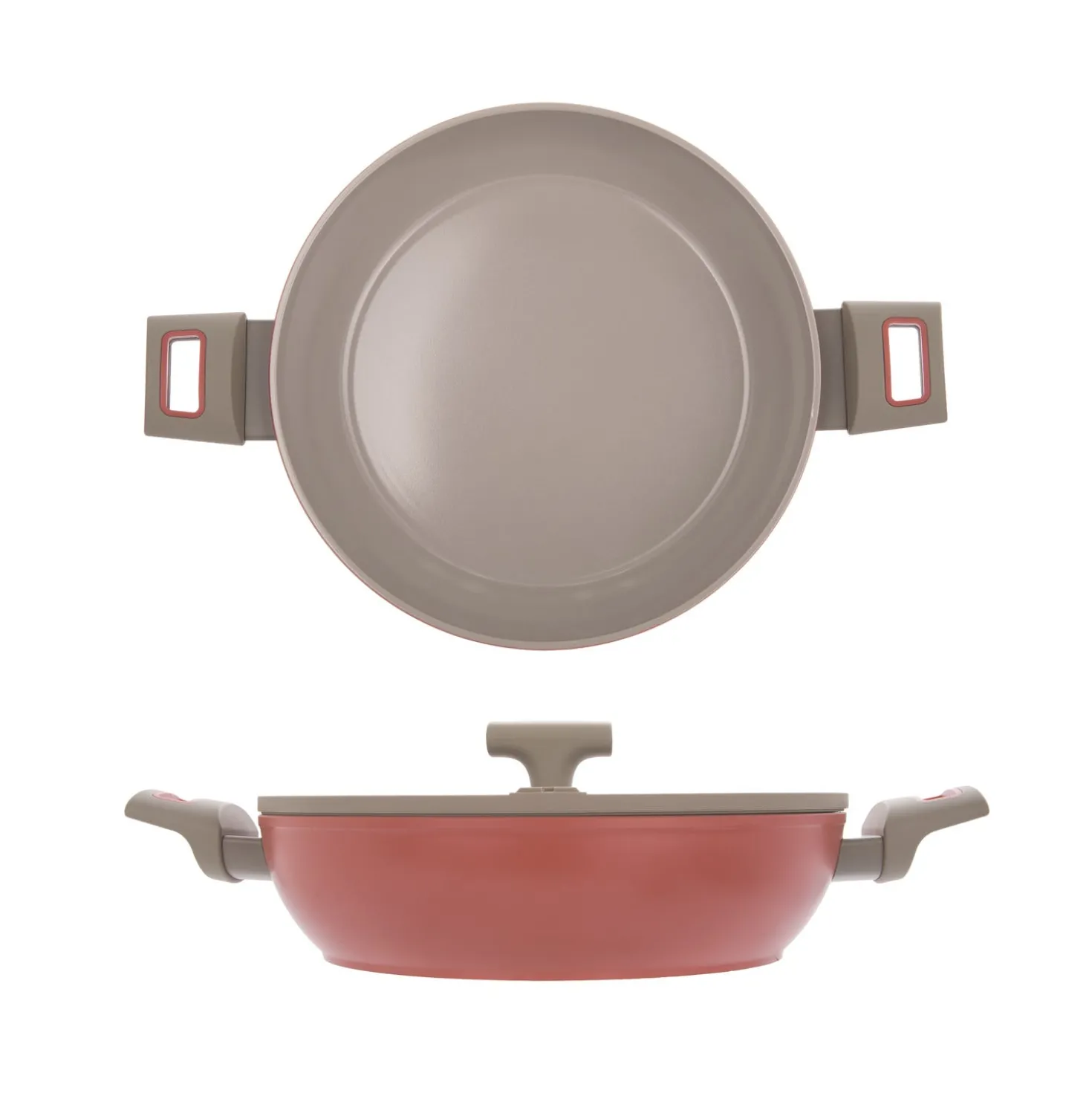 Tegame 28 cm antiaderente ceramico Koral con coperchio