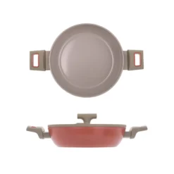 Tegame 24 cm antiaderente ceramico Koral con coperchio