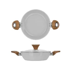 Tegame 24 cm antiaderente ceramico New Ceramic grigio