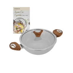 Tegame 24 cm antiaderente ceramico New Ceramic grigio