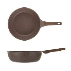 Tegame 28 cm antiaderente 0 grassi con coperchio