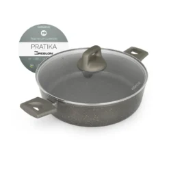 Tegame 28 cm antiaderente Pratika con coperchio