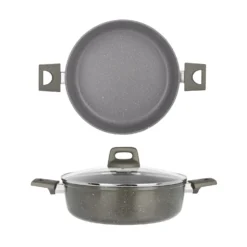 Tegame 28 cm antiaderente Pratika con coperchio