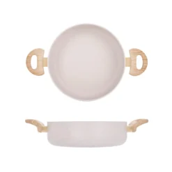 Tegame 24 cm Dolomitika manici effetto legno