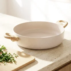 Tegame 28 cm Dolomitika manici effetto legno