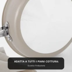 Tegame 16 cm Mini Fantasy con coperchio beige