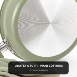 Tegame 16 cm Mini Fantasy con coperchio verde
