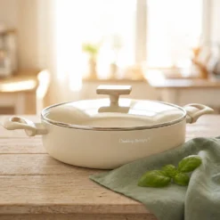Tegame 28 cm sabbia Cooking Therapy con coperchio