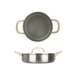 Tegame 20 cm triplo strato Tri Ply - Gold con coperchio