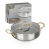 Tegame 24 cm triplo strato Tri Ply - Gold con coperchio